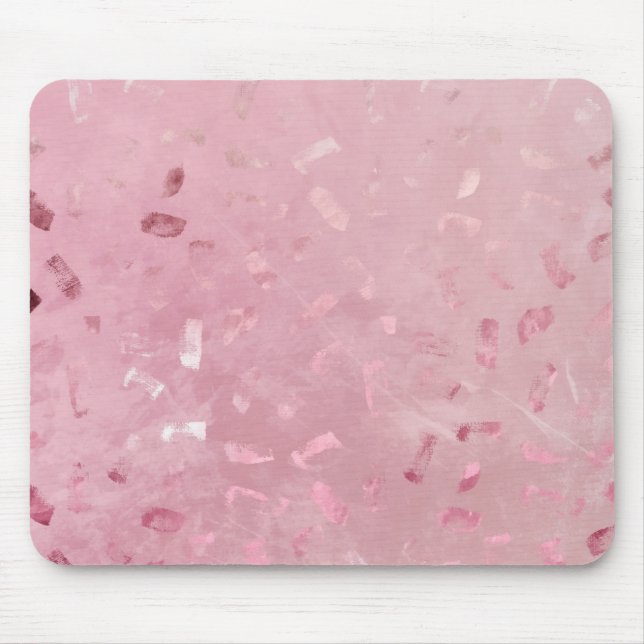 Tapis De Souris Pink Rose Gold Glitter (Devant)
