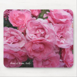 Tapis De Souris Pink Roses of Rome, Italy