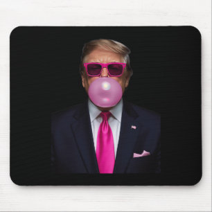 Tapis De Souris Pink Trump Bubble Gum Shirt 2024 Vote Président Fu