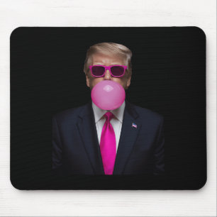 Tapis De Souris Pink Trump Bubble Gum Shirt 2024 Vote Président Fu