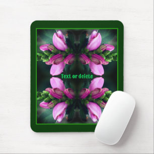 Tapis De Souris Pink Turtlehead Flower Close Up Personnalisé