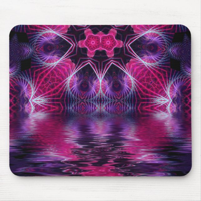 Tapis De Souris Pinkana, art fractal visionnaire Mousepad (Devant)