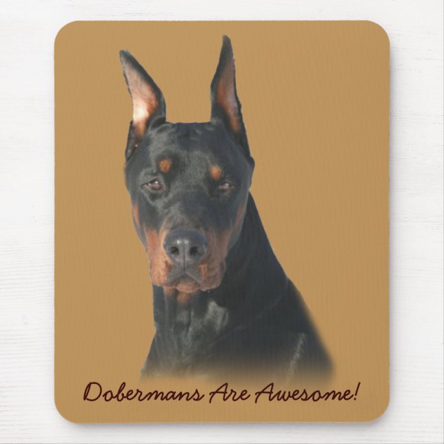 Tapis De Souris Pinscher Mousepad impressionnant de dobermann (Devant)