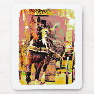 Tapis De Souris Pinto Amish Horse 8 bits Art
