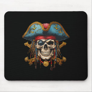 Tapis De Souris Pirate Crâne Halloween Costume Hommes Femmes Garço