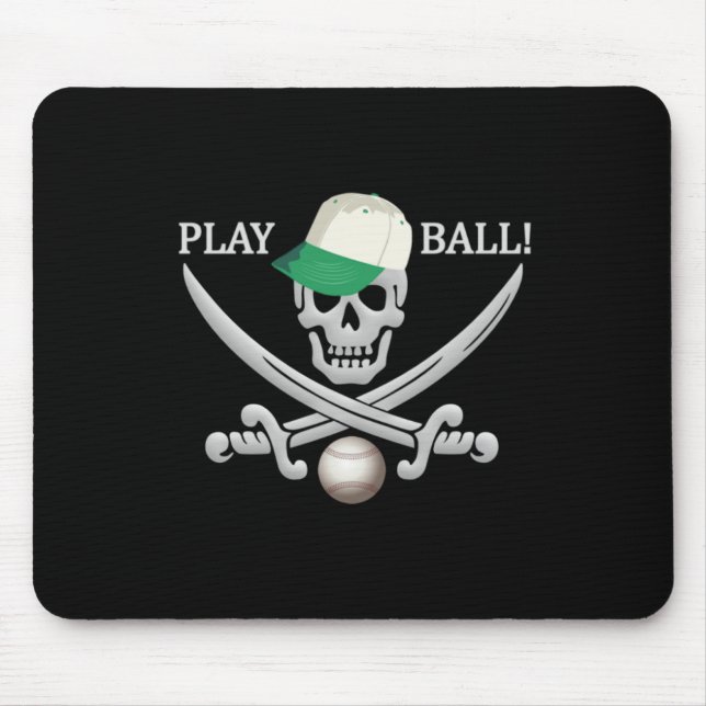 Tapis De Souris Pirate de baseball mousepad (Devant)
