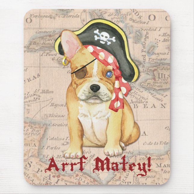 Tapis De Souris Pirate de Bulldog (Devant)