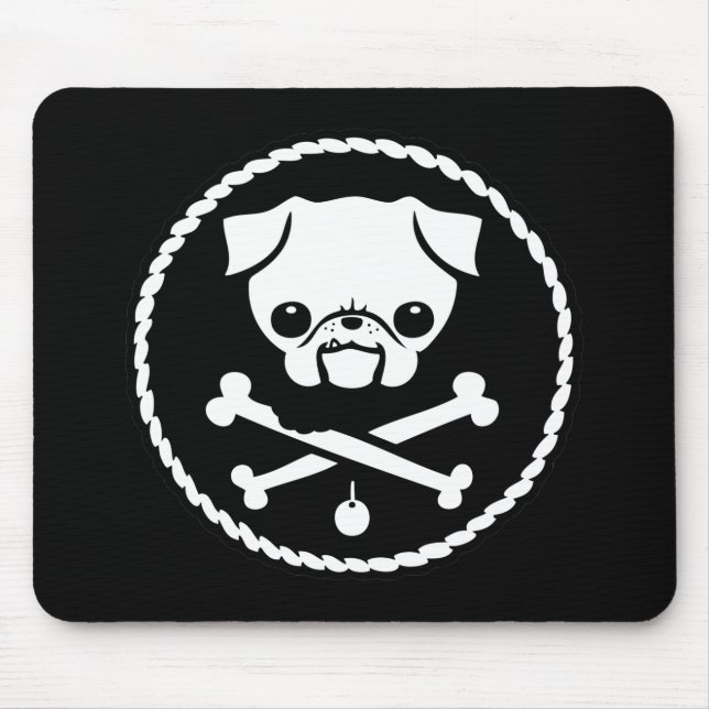 Tapis De Souris Pirate de carlin (Devant)