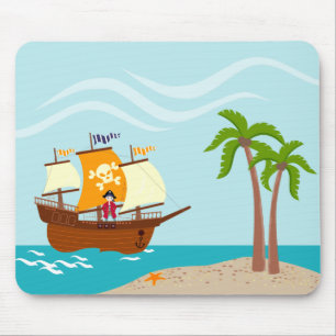 Tapis De Souris Pirate kid birthday