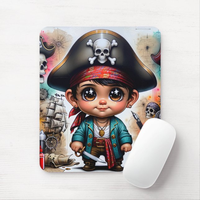 Tapis De Souris Pirate Mousepad (Avec souris)