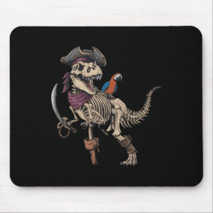 Tapis De Souris Pirate squelette dinosaure T Rex drôle Tyrannosaur