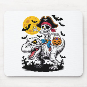 Tapis De Souris Pirate Squelette Halloween T Rex Candy Dinosaur Sh