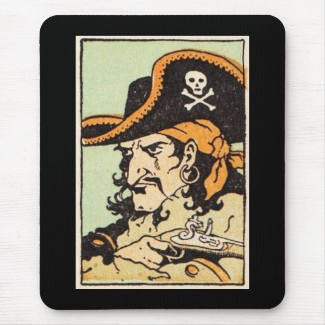 Tapis De Souris Pirate Vintage (Devant)