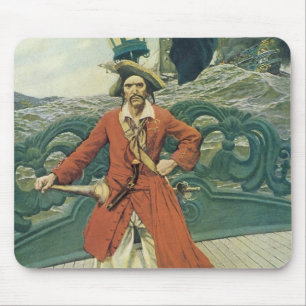 Tapis De Souris Pirates d'antan, Capitaine Keitt par Howard Pyle