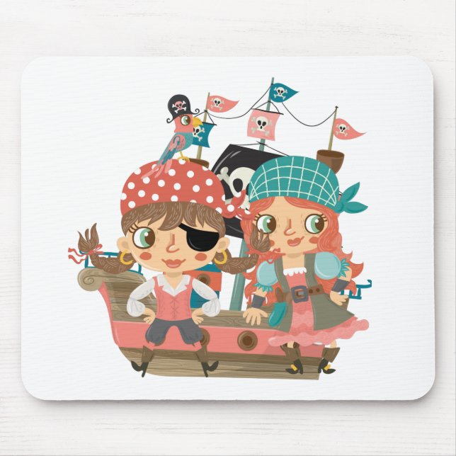 Tapis De Souris Pirates Girly (Devant)