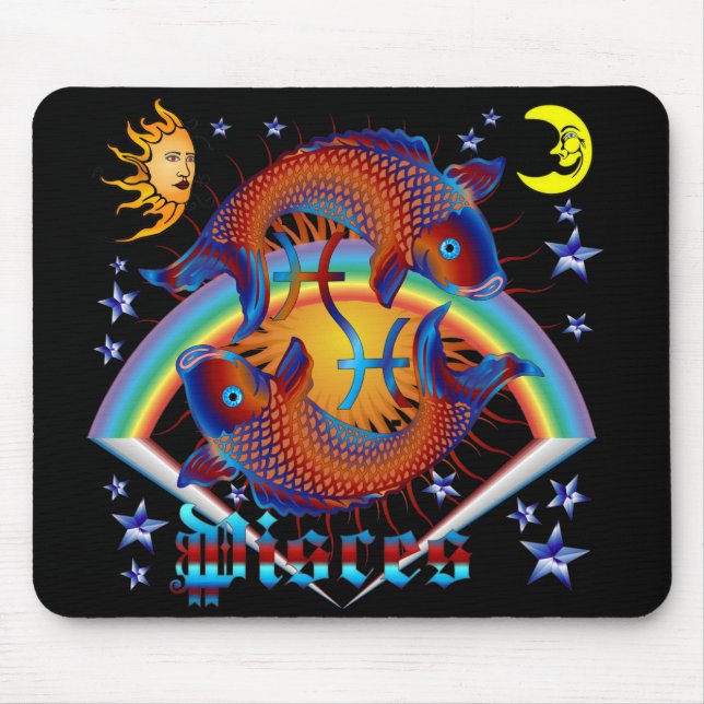 Tapis De Souris Pisces-Zodiac-V-1 (Devant)