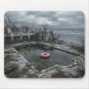 Tapis De Souris Piscine Abandonnée au Bord de Mer – Paysage Limina