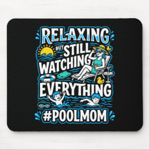 Tapis De Souris Piscine pour hommes maman nageant maman nageuse ma