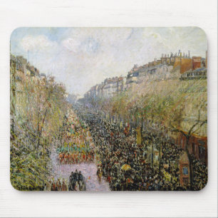 Tapis De Souris Pissarro - Boulevard Montmartre, Mardi Gras