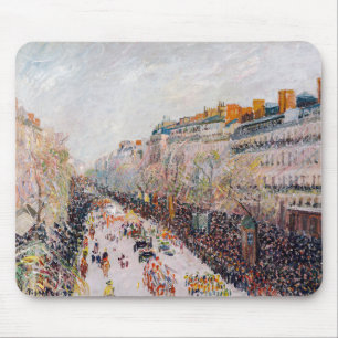Tapis De Souris Pissarro - Montmartre, Mardi Gras sur le boulevard
