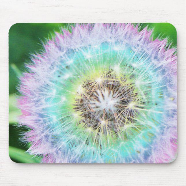 Tapis De Souris Pissenlit Mousepad d'arc-en-ciel (Devant)