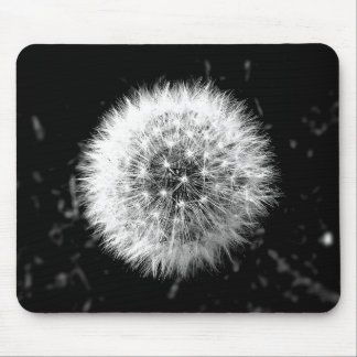 Tapis De Souris Pissenlit noir et blanc