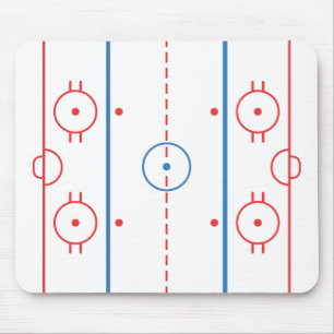 Tapis De Souris Piste Mousepad d'hockey