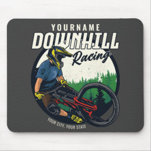 Tapis De Souris Piste VTT de descente personnalisée