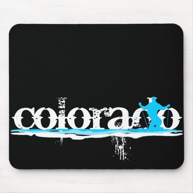 Tapis De Souris pistes de ski alpin : colorado (Devant)