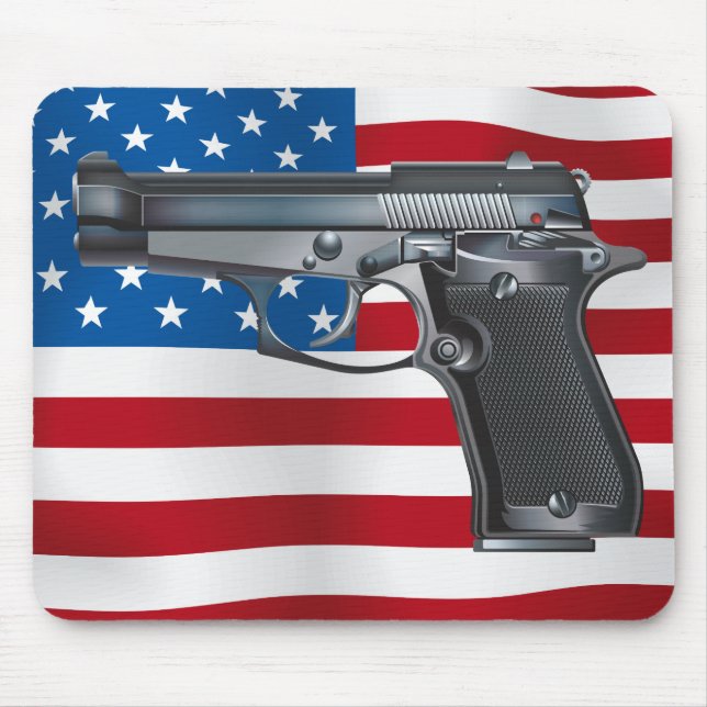 Tapis De Souris Pistolet USA (Devant)