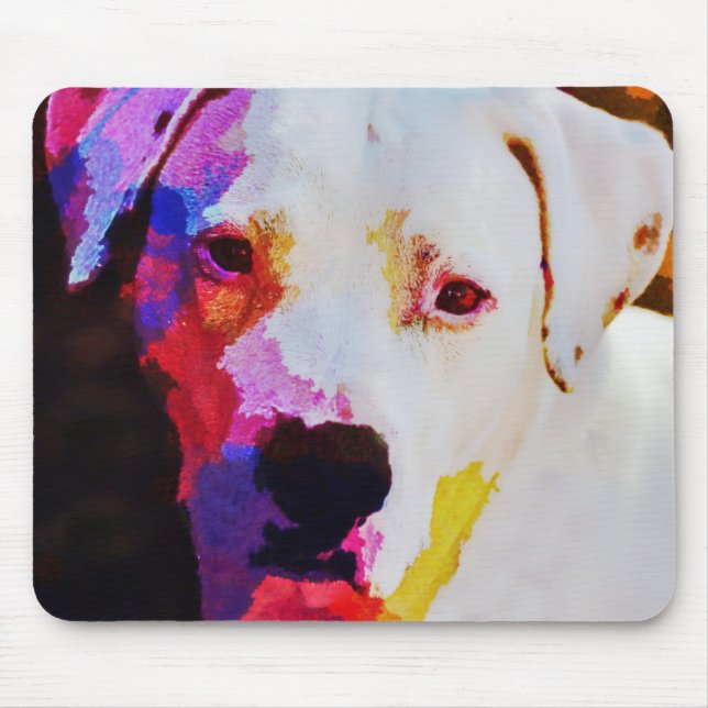 Tapis De Souris Pit Bull Dog Art Pad (Devant)