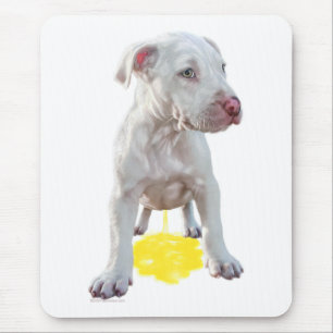Tapis De Souris Pit Bull Puppy Piddddd OOPS