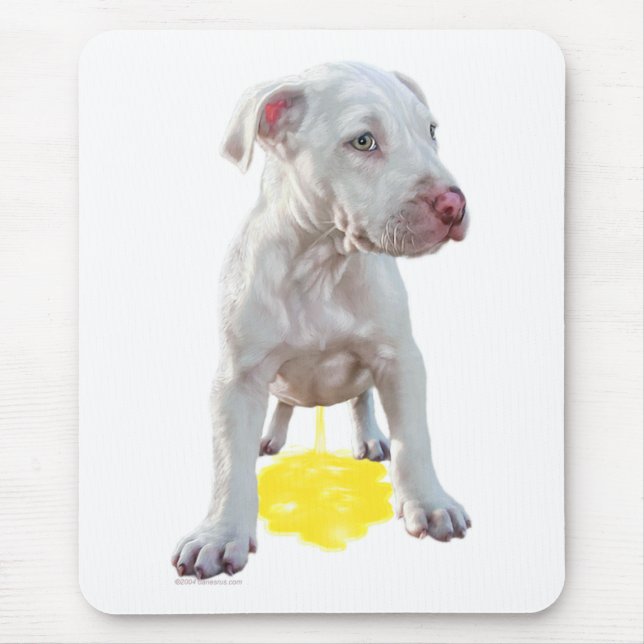Tapis De Souris Pit Bull Puppy Piddddd OOPS (Devant)