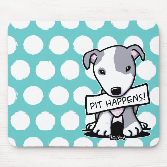 Tapis De Souris Pit Happer Pit Bull Dog (Devant)