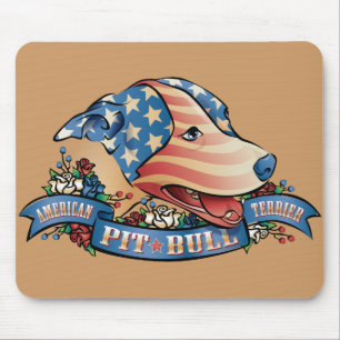 Tapis De Souris Pitbull Terrier américain