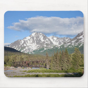 Tapis De Souris Pittoresque route des eaux usées Chugach Forêt nat