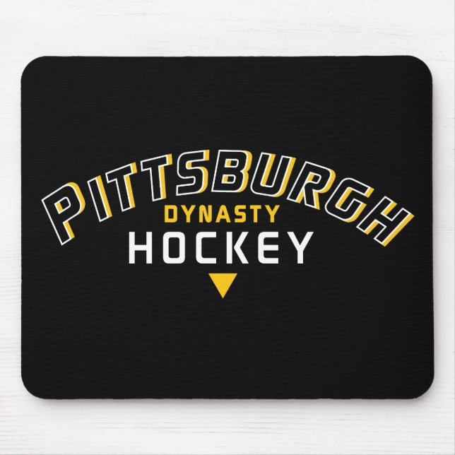 Tapis De Souris Pittsburgh Dynasty Hockey Black Mouse Pad (Devant)