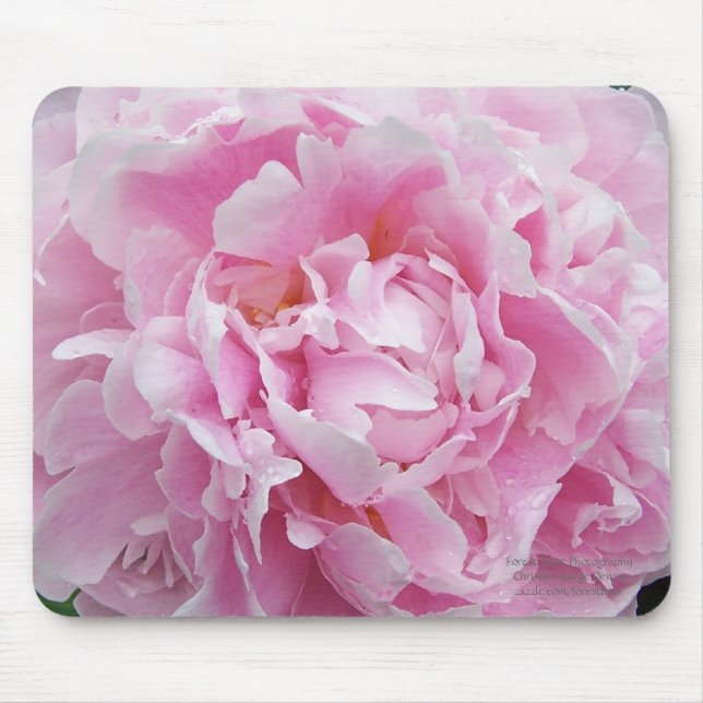 Tapis De Souris Pivoine Mousepad (Devant)