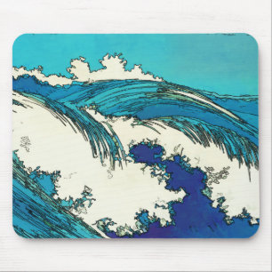 Tapis De Souris PixDezines konen uehara vagues océaniques, 上 原