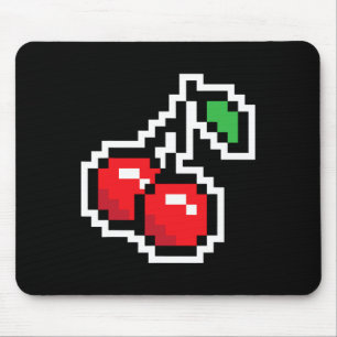 Tapis De Souris Pixel Cerises Déguisement Halloween Jeu Vidéo Anné