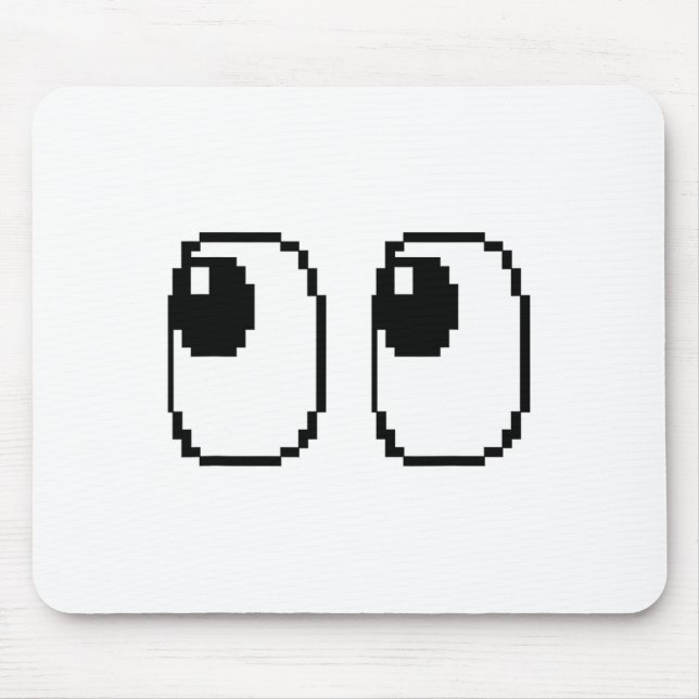 Tapis De Souris Pixel Ghost Eyes Halloween Game Group Costume (Devant)