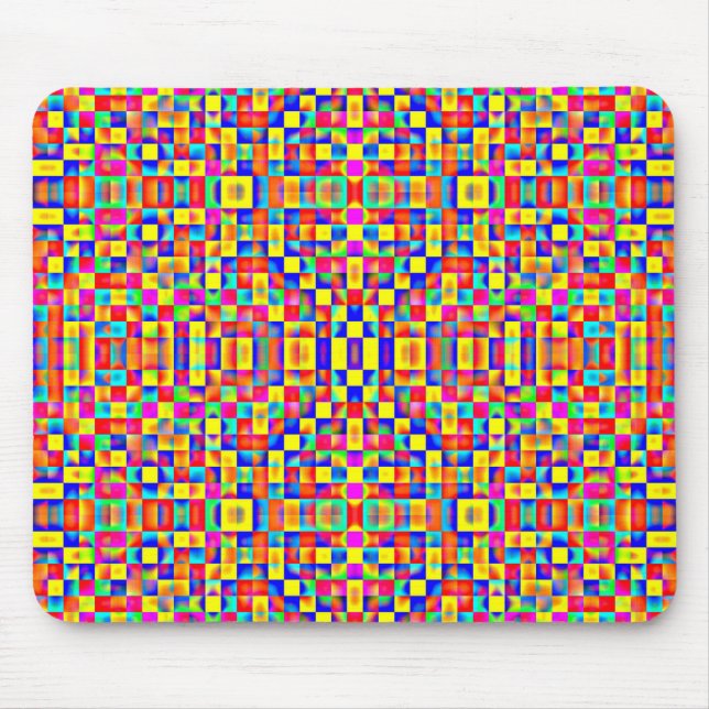 Tapis De Souris Pixels colorés (Devant)