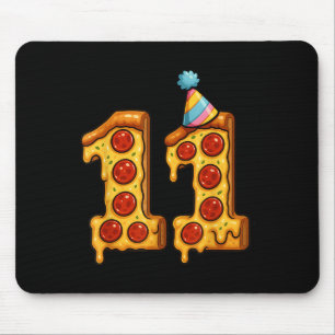 Tapis De Souris Pizza 11e anniversaire 11 ans Vieux Casquette de p