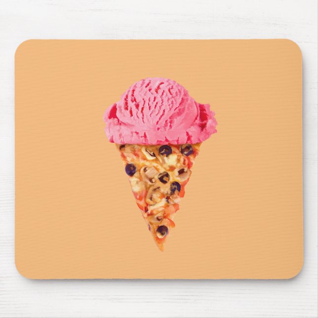 Tapis De Souris Pizza à la crème glacée (Devant)