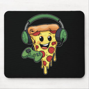 Tapis De Souris Pizza de joueur vidéo de jeu drôle vidéo Pizza de 