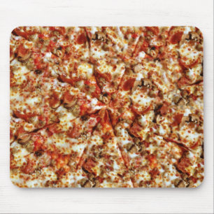 Tapis De Souris Pizza de pepperoni de saucisse