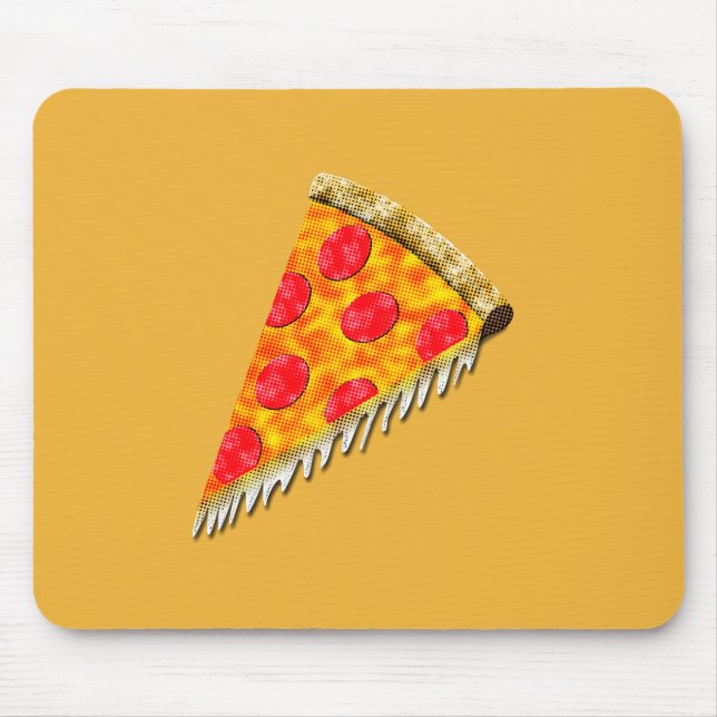 Tapis De Souris Pizza Slice Vintage (Devant)