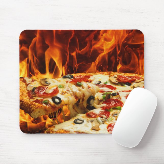 Tapis De Souris Pizza Suprême (Avec souris)