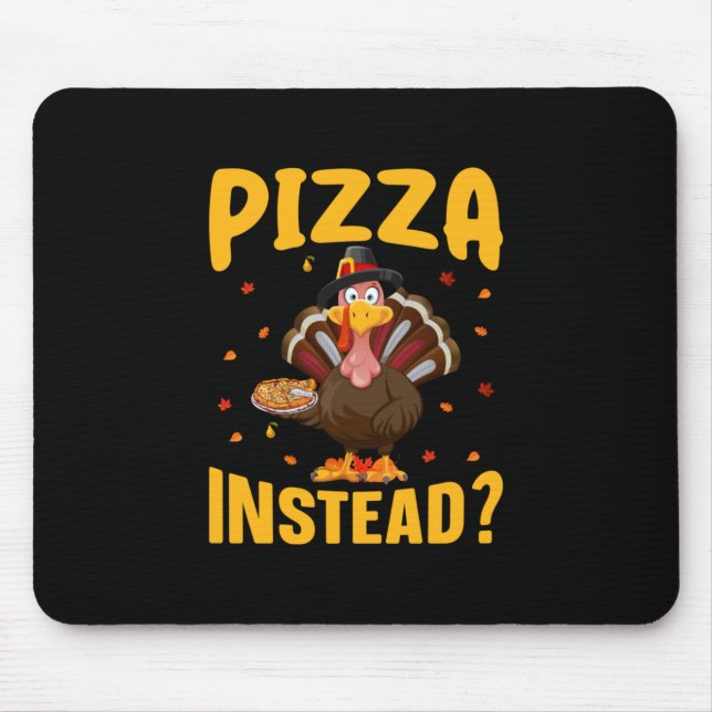 Tapis De Souris Pizza Thanksgiving (Devant)