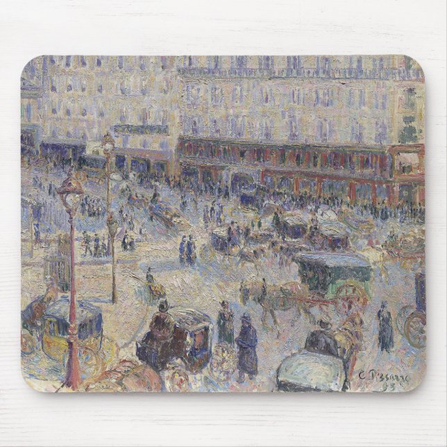 Tapis De Souris Place du Havre, Paris par Pissarro (Devant)